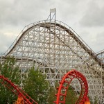 Six Flags Cyclone Roller Coaster